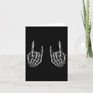 Carte Rock On Rock Star Skeleton Hands - Concert Bynd Gr