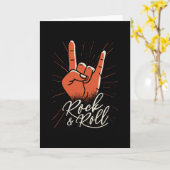 Carte Rock & roll (Fleur jaune)