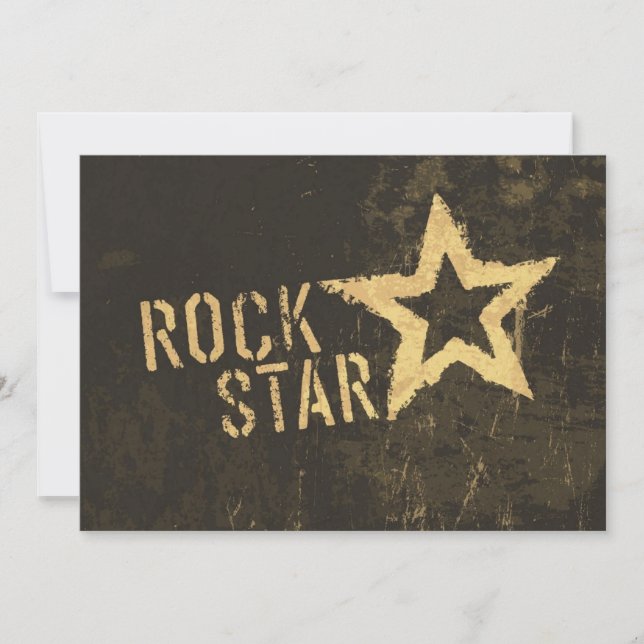 CARTE ROCK STAR (Devant)