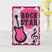 Carte Rock Star (Fleur jaune)