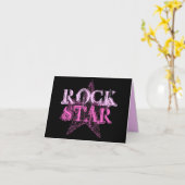 Carte ROCK STAR Diva (Fleur jaune)