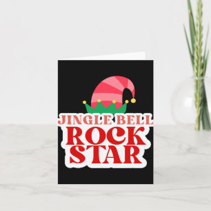 Carte Rock Star Noël Bébé T Shirt Cloche Sonore