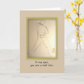 Carte Rock Star pour lui anniversaire (Fleur jaune)