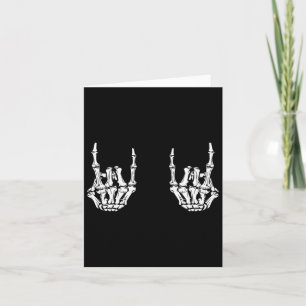 Carte Rock Star Rock Skeleton Hands Rockfun Hallow