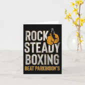 Carte Rock Steady Boxing Gants d'automne Parkinson Vinta (Fleur jaune)