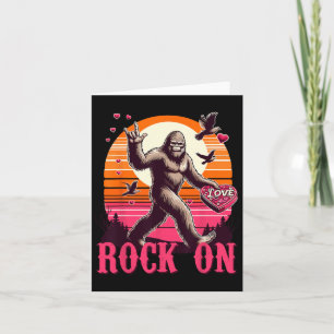 Carte Rock Sur Bigfoot Sasquatch Yeti Valentines Day Ret