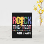 Carte Rock The Test 4e année Test Jour Enseignant Étudia (Fleur jaune)