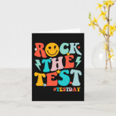 Carte Rock The Test Day Motivation Students Ki (Fleur jaune)
