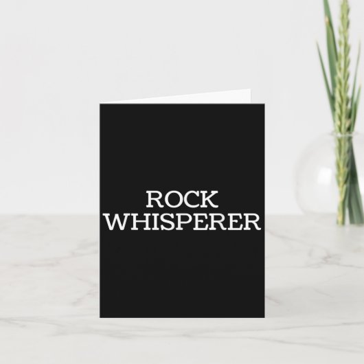 Carte Rock Whisperer - Funny Geologist Stone Rock Collec (Devant)