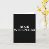 Carte Rock Whisperer - Funny Geologist Stone Rock Collec (Fleur jaune)