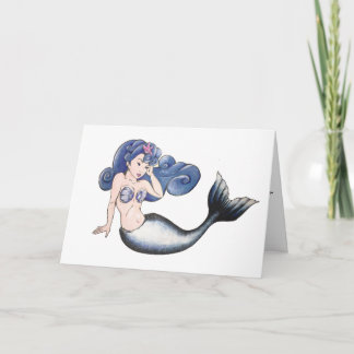 Carte Rockabilly Mermaid