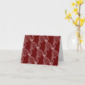 CARTE ROCKABILLY YELL (CRIMSON) (Fleur jaune)
