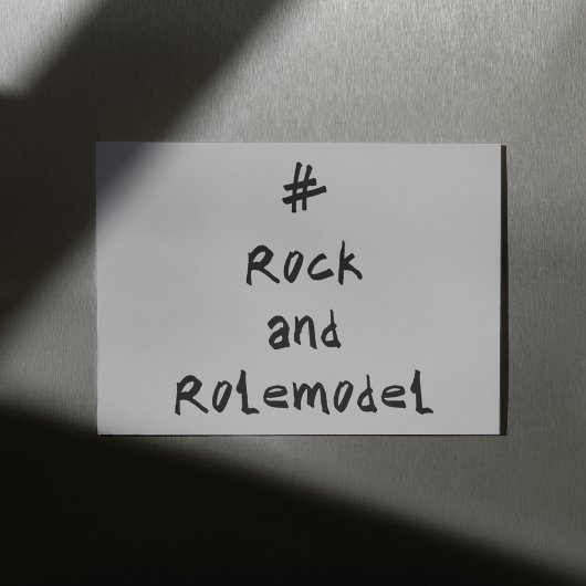 Carte #RockandRolemodel - Noir.
