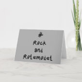 Carte #RockandRolemodel - Noir. (Devant)