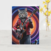 Carte Rocker Gris Tabby (Fleur jaune)