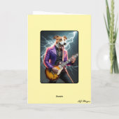 Carte Rocker Renard Anglais Drôle (Dos)