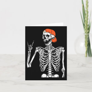 Carte Rocker Skeleton Rocher À La Main Sur Costume Amusa