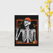 Carte Rocker Skeleton Rocher À La Main Sur Costume Amusa (Fleur jaune)