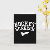 Carte Rocket Chirurgien Physique Science Plaisanterie Po (Fleur jaune)