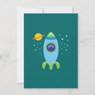 Carte Rocket Retro
