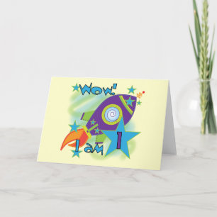Carte Rocket Ship 1er Anniversaire Tshirts et cadeaux