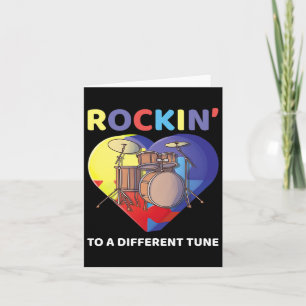 Carte Rockin' À Un Drumm De Sensibilisation sur l'autism