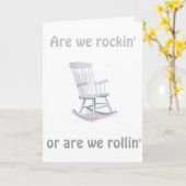 CARTE ROCKIN' OU ON ROLLIN' À NOTRE ANNIVERSAIRE MUTUEL (Fleur jaune)