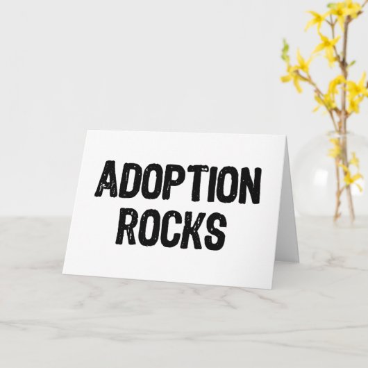 Carte Rocks d'adoption (Fleur jaune)