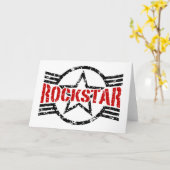 Carte Rockstar (Fleur jaune)