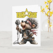 Carte ROCKSTAR (Fleur jaune)
