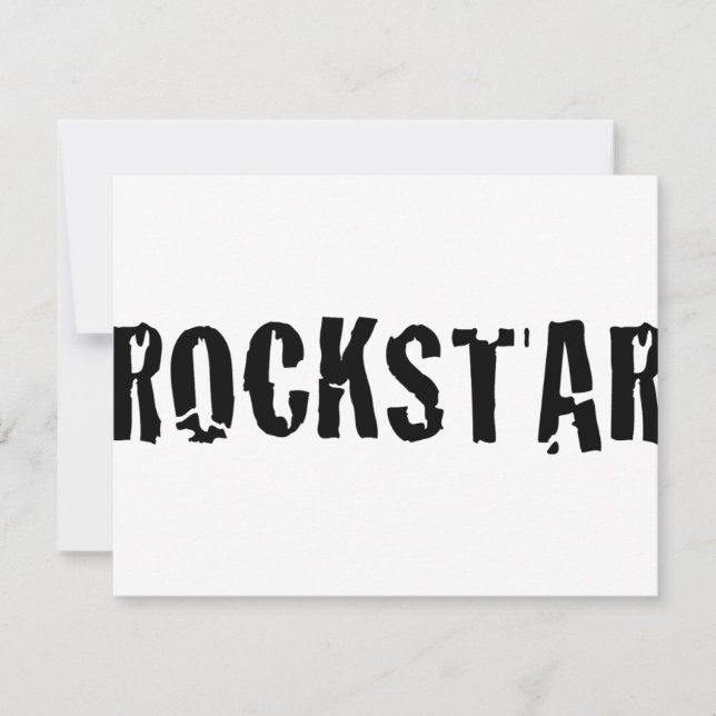 Carte rockstar (Devant)