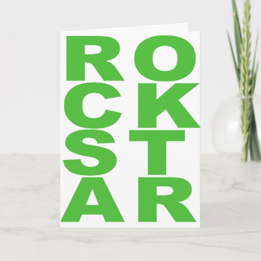 Carte Rockstar (Devant)