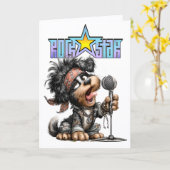 Carte ROCKSTAR Card (Fleur jaune)