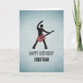 Carte Rockstar et guitare électrique - look grunge pour (Devant)