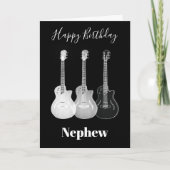 Carte Rockstar Guitares Monochromatiques Nephew (Devant)