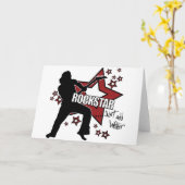 Carte Rockstar : juste ajouter de l'eau (Fleur jaune)