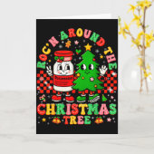 Carte Rocn Around The Christmas Tree Nurse Icu Pjs Xmas (Fleur jaune)