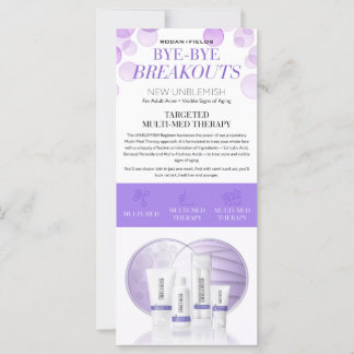 Carte Rodan et Fields Nouveau Flyer Unblemish