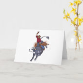 Carte Rodeo Bull Rider (Fleur jaune)