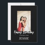Carte ROE Black & White Simple Birthday Best Friend<br><div class="desc">Fait pour vous !</div>