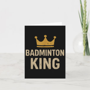 Carte Roi Badminton - Légende Smash & Règle du tribu