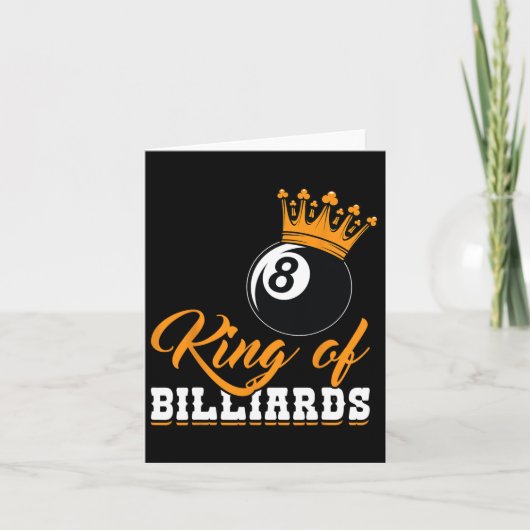 Carte Roi De Billard Huit Ll Couronne (Devant)