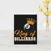 Carte Roi De Billard Huit Ll Couronne (Fleur jaune)