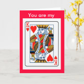 Carte Roi de cœur (Fleur jaune)