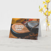 Carte Roi de Drumming Drummer Fun Anniversaire (Fleur jaune)