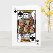 Carte Roi de trèfle (Fleur jaune)