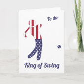 Carte Roi des ailes | Drapeau américain | FÊTE DES PÈRES (Devant)