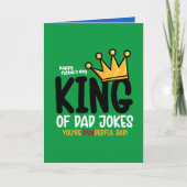 Carte Roi des blagues de papa personnalisé (Devant)