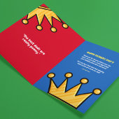 Carte Roi des blagues de papa personnaliser