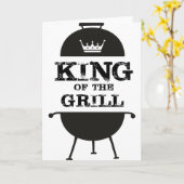 Carte Roi Du Grill, Couronne Blanche Noire (Fleur jaune)